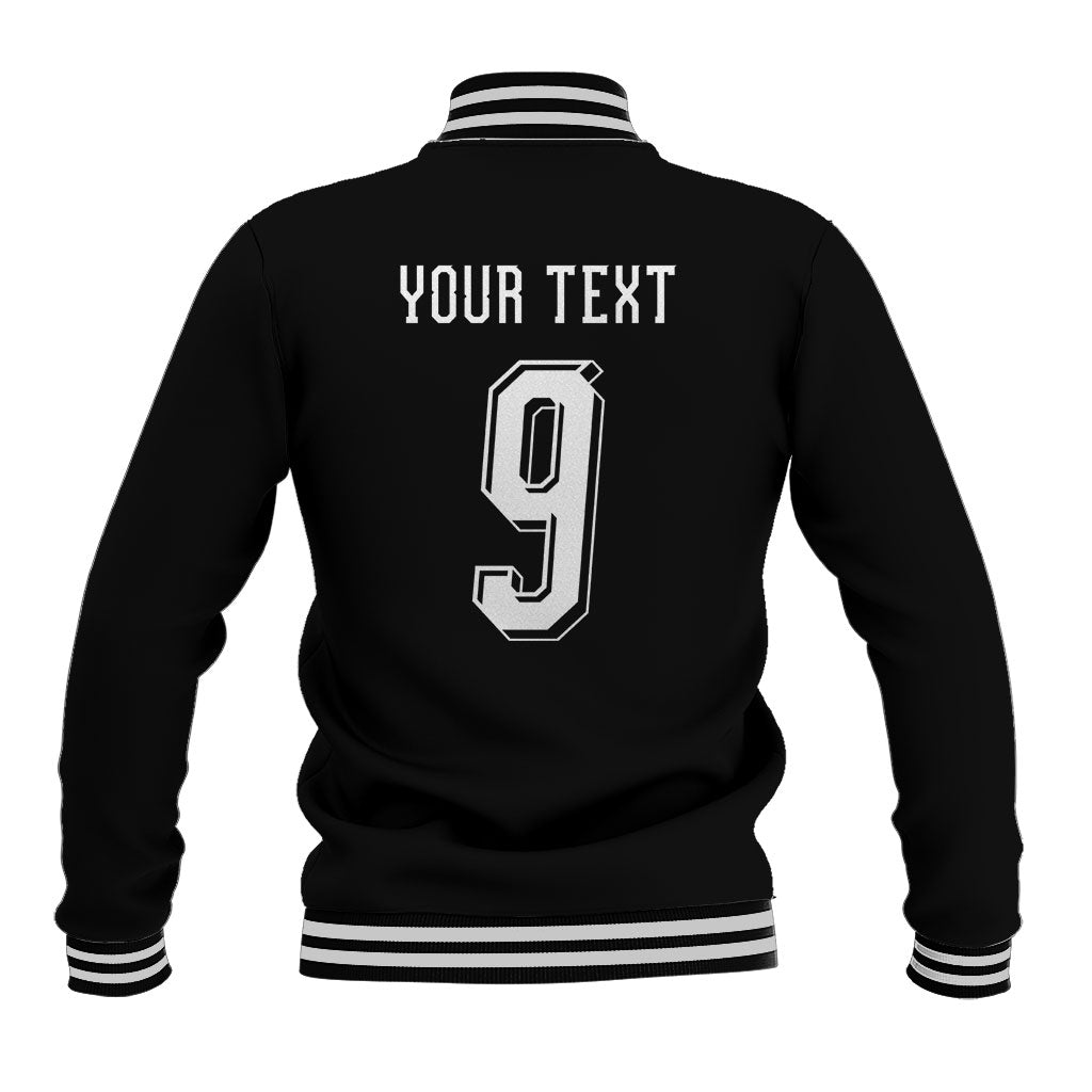 Aotearoa Rugby Custom Baseball Jacket Maori Tribal Motifs Stripes-Sporty Style