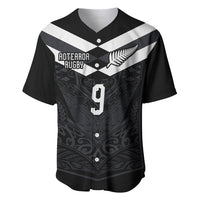 Aotearoa Rugby Custom Baseball Jersey Maori Tribal Motifs Stripes-Sporty Style