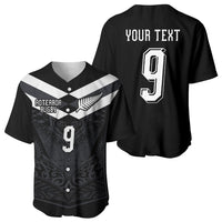 Aotearoa Rugby Custom Baseball Jersey Maori Tribal Motifs Stripes-Sporty Style
