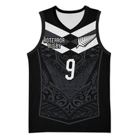 Aotearoa Rugby Custom Basketball Jersey Maori Tribal Motifs Stripes-Sporty Style