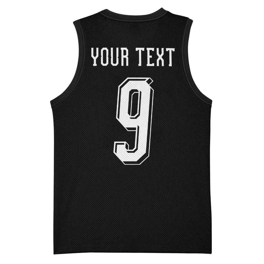 Aotearoa Rugby Custom Basketball Jersey Maori Tribal Motifs Stripes-Sporty Style