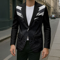 Aotearoa Rugby Custom Blazer Maori Tribal Motifs Stripes-Sporty Style
