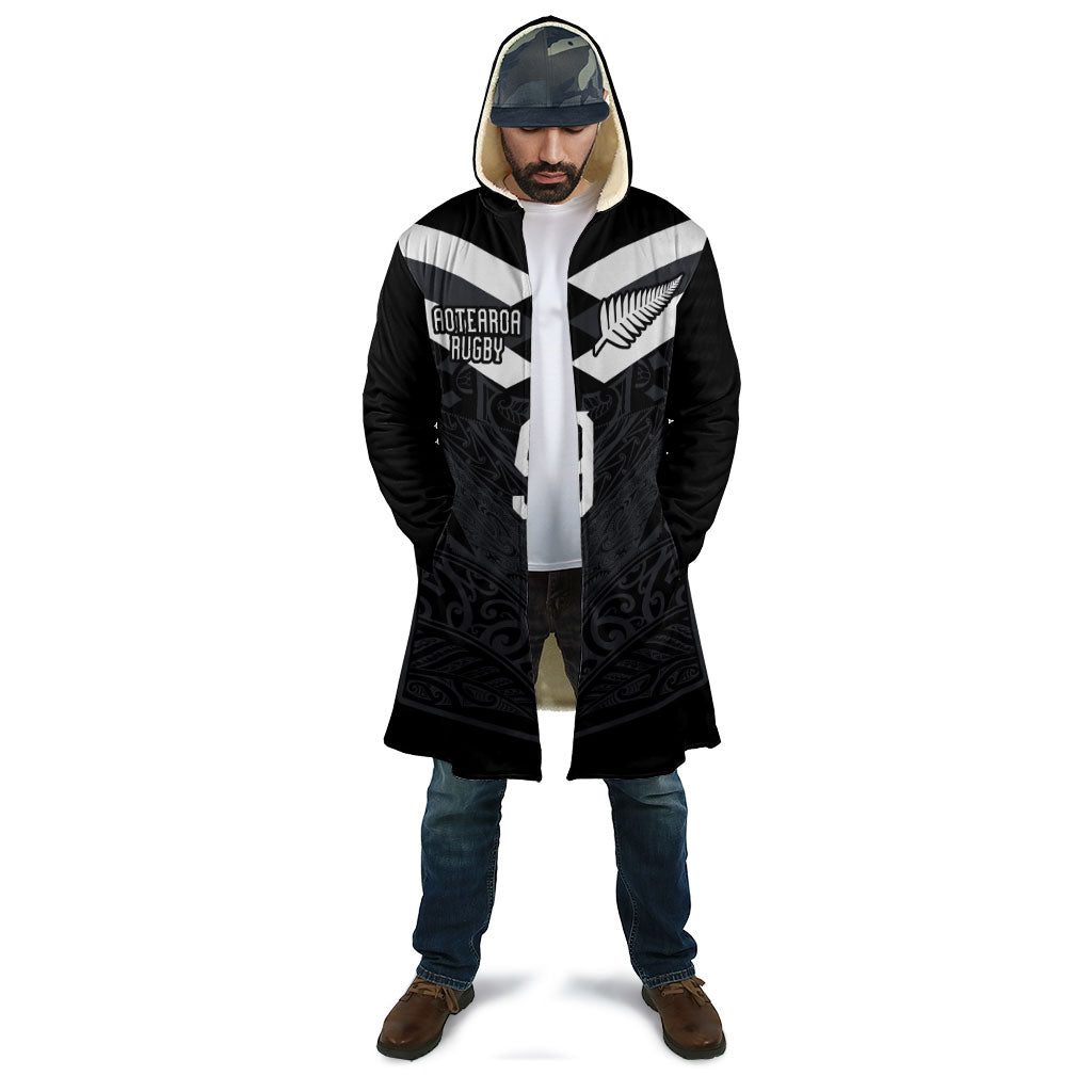 Aotearoa Rugby Custom Cloak Maori Tribal Motifs Stripes-Sporty Style