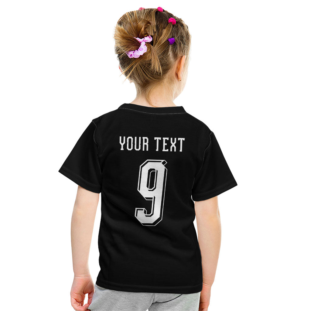 Aotearoa Rugby Custom Kid T Shirt Maori Tribal Motifs Stripes-Sporty Style