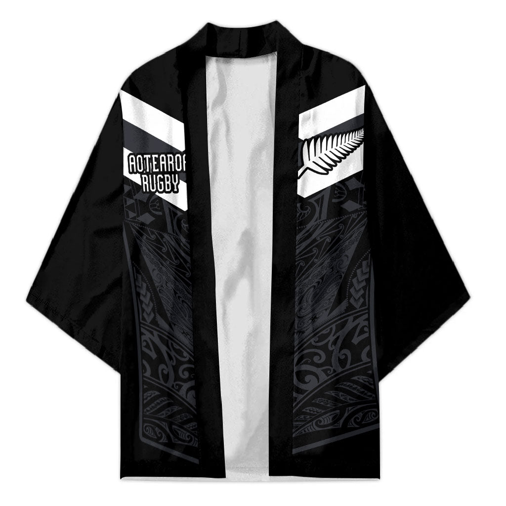 Aotearoa Rugby Custom Kimono Maori Tribal Motifs Stripes-Sporty Style