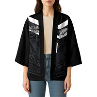 Aotearoa Rugby Custom Kimono Maori Tribal Motifs Stripes-Sporty Style