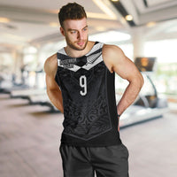 Aotearoa Rugby Custom Men Tank Top Maori Tribal Motifs Stripes-Sporty Style