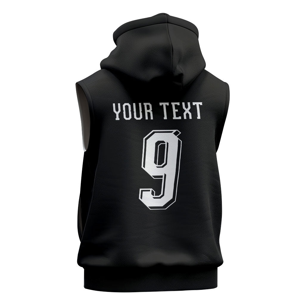 Aotearoa Rugby Custom Sleeveless Hoodie Maori Tribal Motifs Stripes-Sporty Style