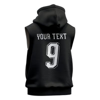 Aotearoa Rugby Custom Sleeveless Zip Hoodie Maori Tribal Motifs Stripes-Sporty Style