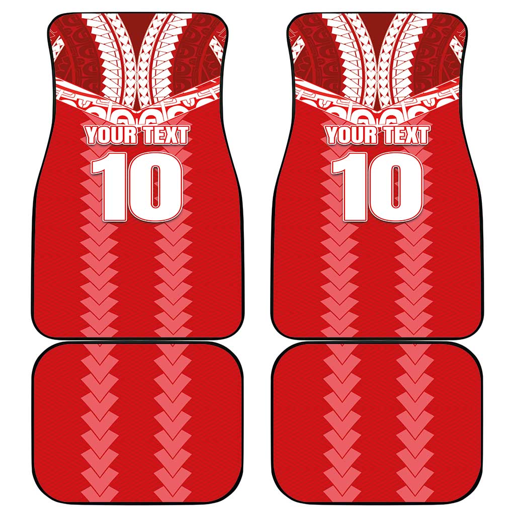 Custom Tahiti Football Polynesian Pattern Car Mats
