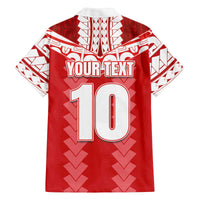 Custom Tahiti Football Polynesian Pattern Family Matching Off The Shoulder Long Sleeve Dress and Hawaiian Shirt
