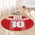 Custom Tahiti Football Polynesian Pattern Round Carpet