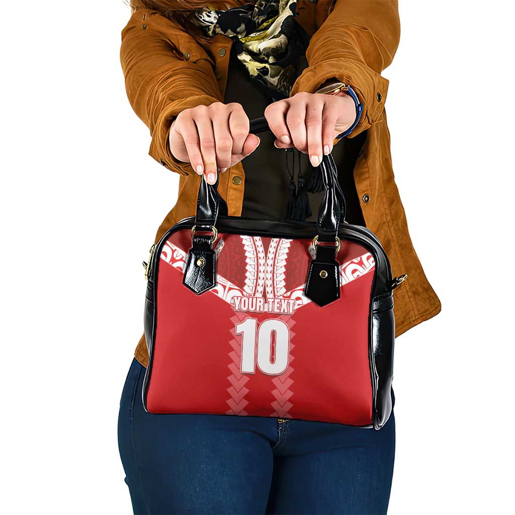 Custom Tahiti Football Polynesian Pattern Shoulder Handbag LT03 One Size Red - Polynesian Pride