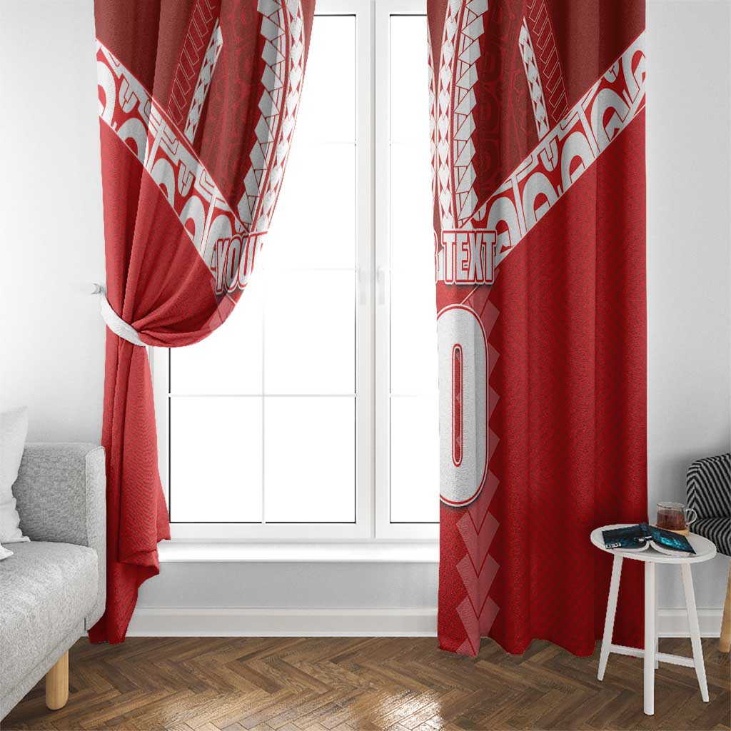 Custom Tahiti Football Polynesian Pattern Window Curtain