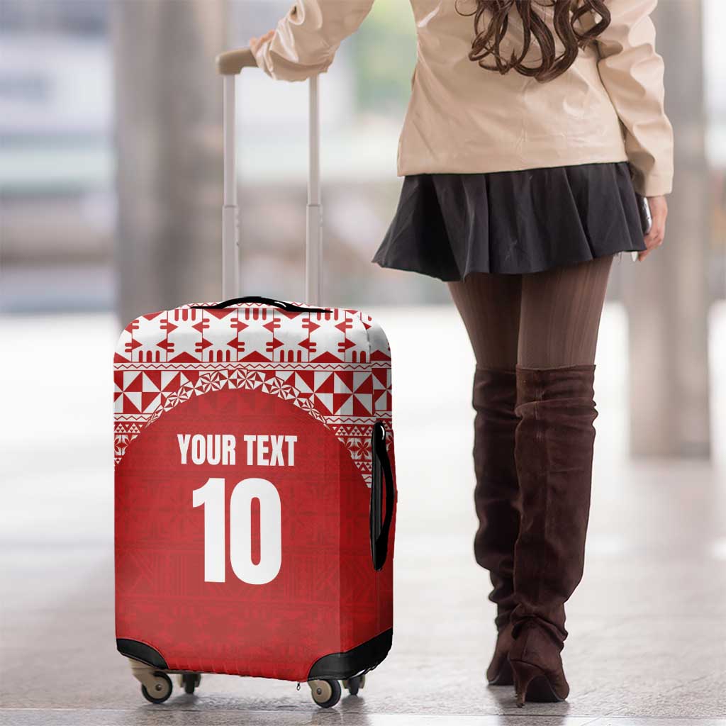 Custom Tonga Football Ngatu Tribal Tattoo Luggage Cover LT03 - Polynesian Pride