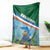 Marshall Islands Kwajalein Atoll Blanket Polynesian Pattern and Undersea Animals