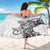 New Zealand Gecko Maori Art Tattoo Sarong White Color