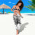 New Zealand Gecko Maori Art Tattoo Sarong White Color