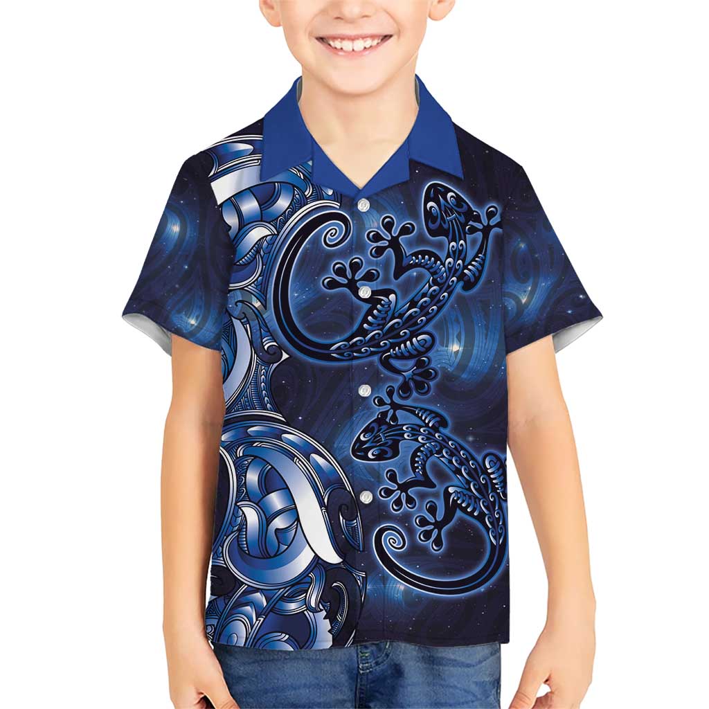 New Zealand Gecko Maori Art Tattoo Hawaiian Shirt Matariki Mode LT03 - Polynesian Pride