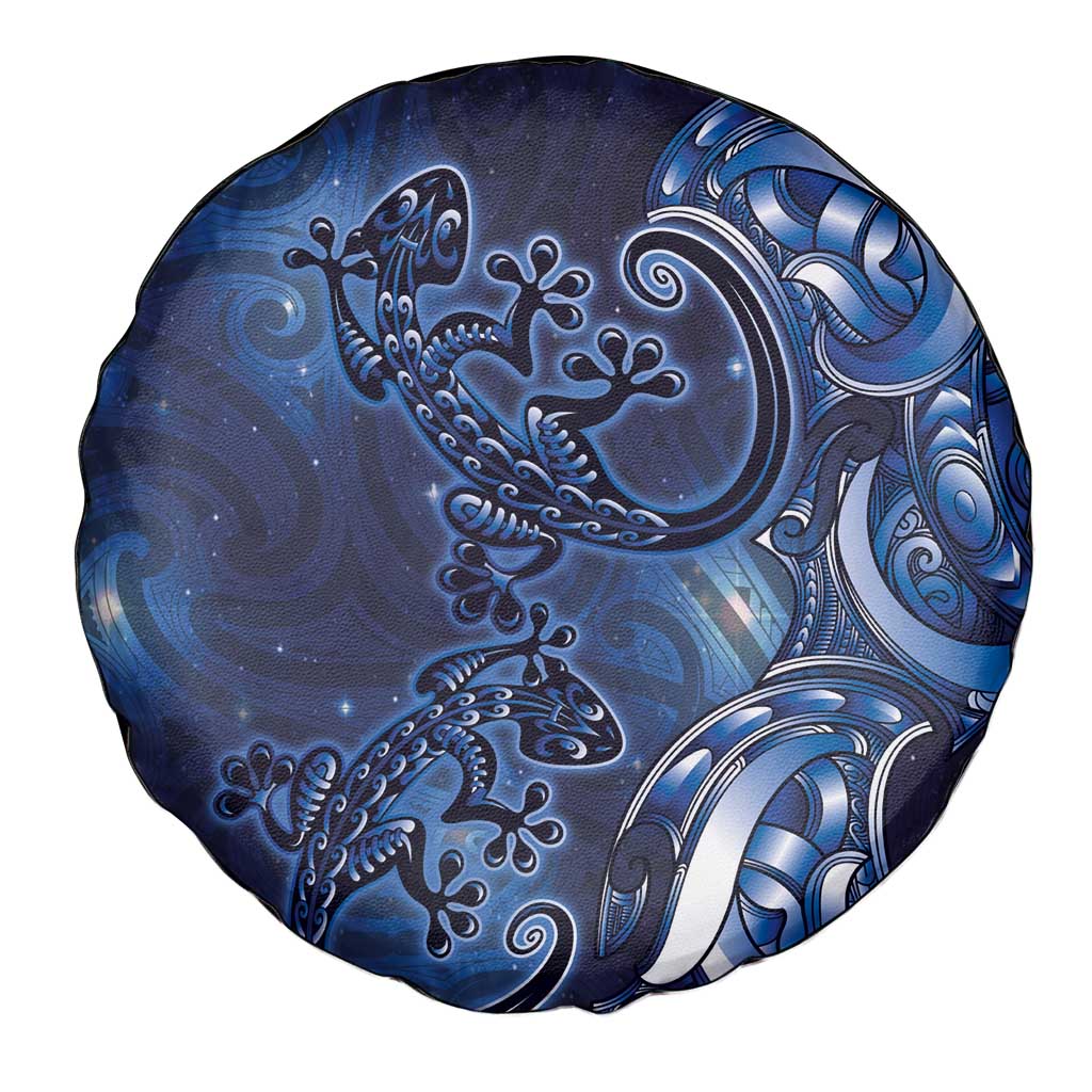 New Zealand Gecko Maori Art Tattoo Spare Tire Cover Matariki Mode
