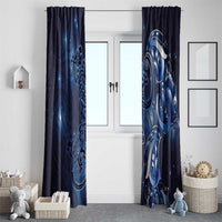 New Zealand Gecko Maori Art Tattoo Window Curtain Matariki Mode LT03 - Polynesian Pride