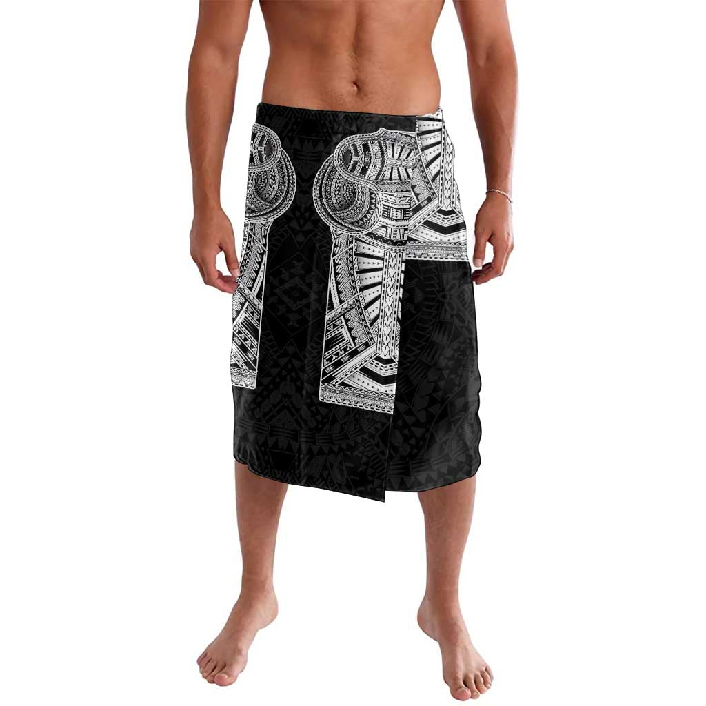 Samoan Traditional Art Tattoos Lavalava Tatau Tribal Motifs with Ula Fala Black - Polynesian Pride