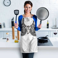 Samoan Traditional Art Tattoos Apron Tatau Tribal Motifs with Ula Nifo White - Polynesian Pride