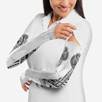 Samoan Traditional Art Tattoos Arm Sleeves Tatau Tribal Motifs with Ula Nifo White - Polynesian Pride