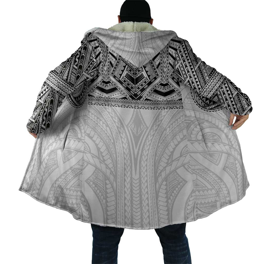 Samoan Traditional Art Tattoos Cloak Tatau Tribal Motifs with Ula Nifo White - Polynesian Pride
