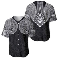 Samoan Traditional Art Tattoos Baseball Jersey Tatau Roman Reigns Black Color - Polynesian Pride