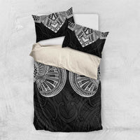 Samoan Traditional Art Tattoos Bedding Set Tatau Roman Reigns Black Color - Polynesian Pride