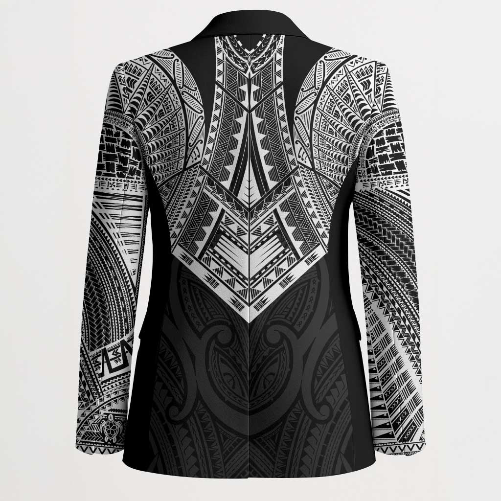 Samoan Traditional Art Tattoos Blazer Tatau Roman Reigns Black Color - Polynesian Pride