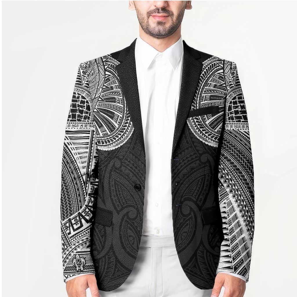 Samoan Traditional Art Tattoos Blazer Tatau Roman Reigns Black Color - Polynesian Pride