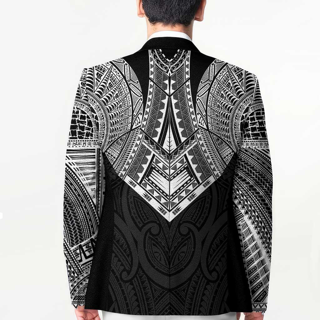 Samoan Traditional Art Tattoos Blazer Tatau Roman Reigns Black Color - Polynesian Pride
