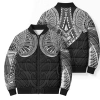 Samoan Traditional Art Tattoos Bomber Puffer Jacket Tatau Roman Reigns Black Color - Polynesian Pride