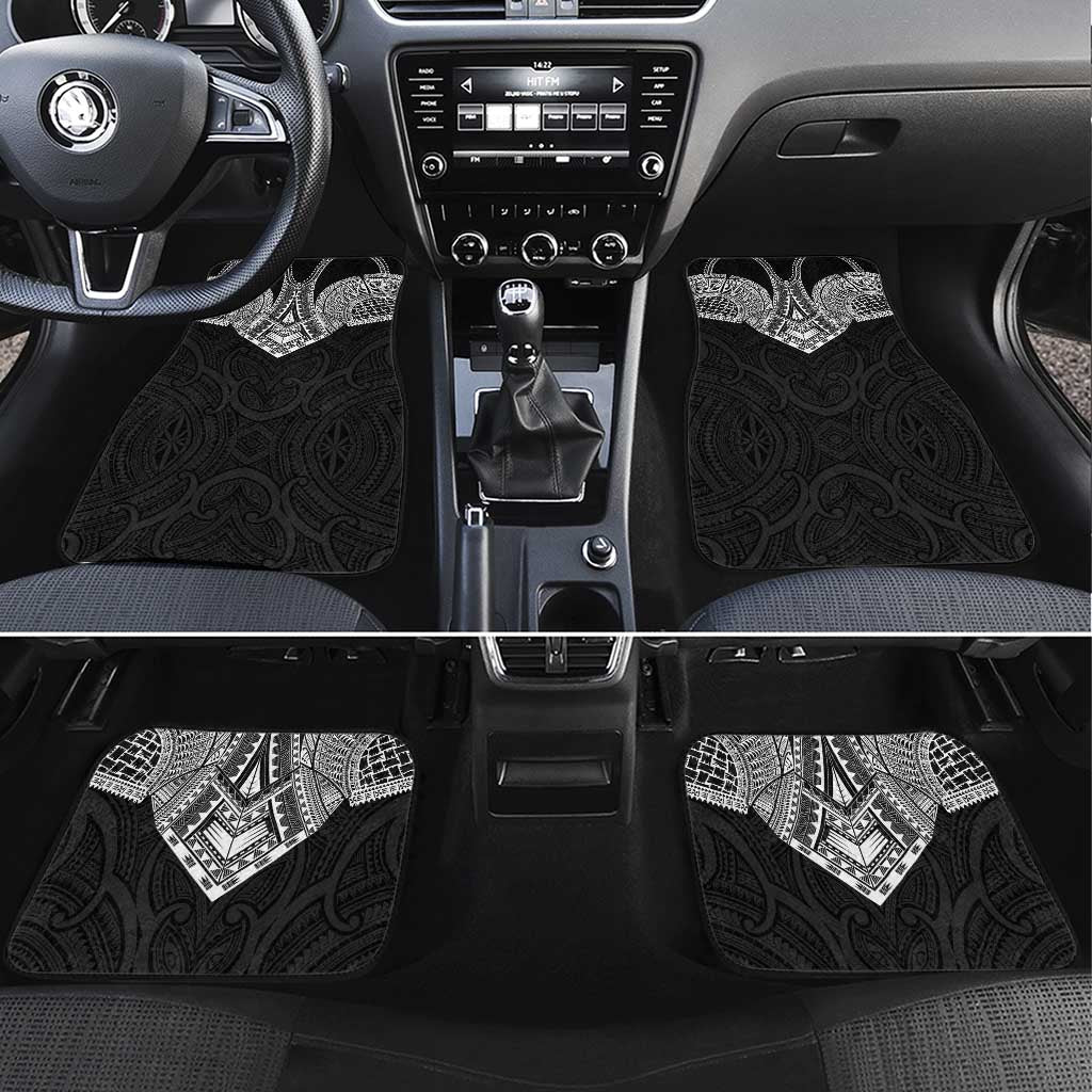 Samoan Traditional Art Tattoos Car Mats Tatau Roman Reigns Black Color - Polynesian Pride