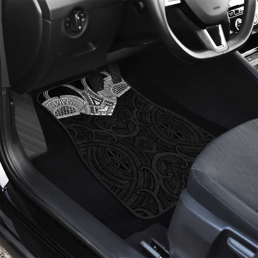 Samoan Traditional Art Tattoos Car Mats Tatau Roman Reigns Black Color - Polynesian Pride