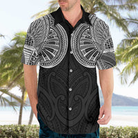Samoan Traditional Art Tattoos Hawaiian Shirt Tatau Roman Reigns Black Color - Polynesian Pride