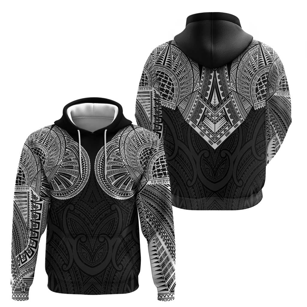 Samoan Traditional Art Tattoos Hoodie Tatau Roman Reigns Black Color - Polynesian Pride