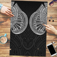 Samoan Traditional Art Tattoos Puzzle Tatau Roman Reigns Black Color - Polynesian Pride