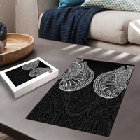 Samoan Traditional Art Tattoos Puzzle Tatau Roman Reigns Black Color - Polynesian Pride