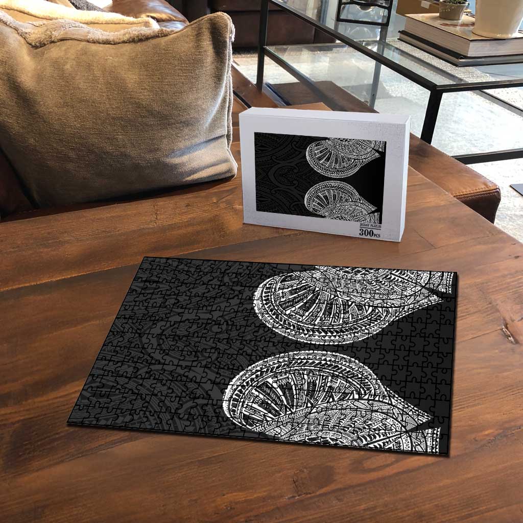 Samoan Traditional Art Tattoos Puzzle Tatau Roman Reigns Black Color - Polynesian Pride