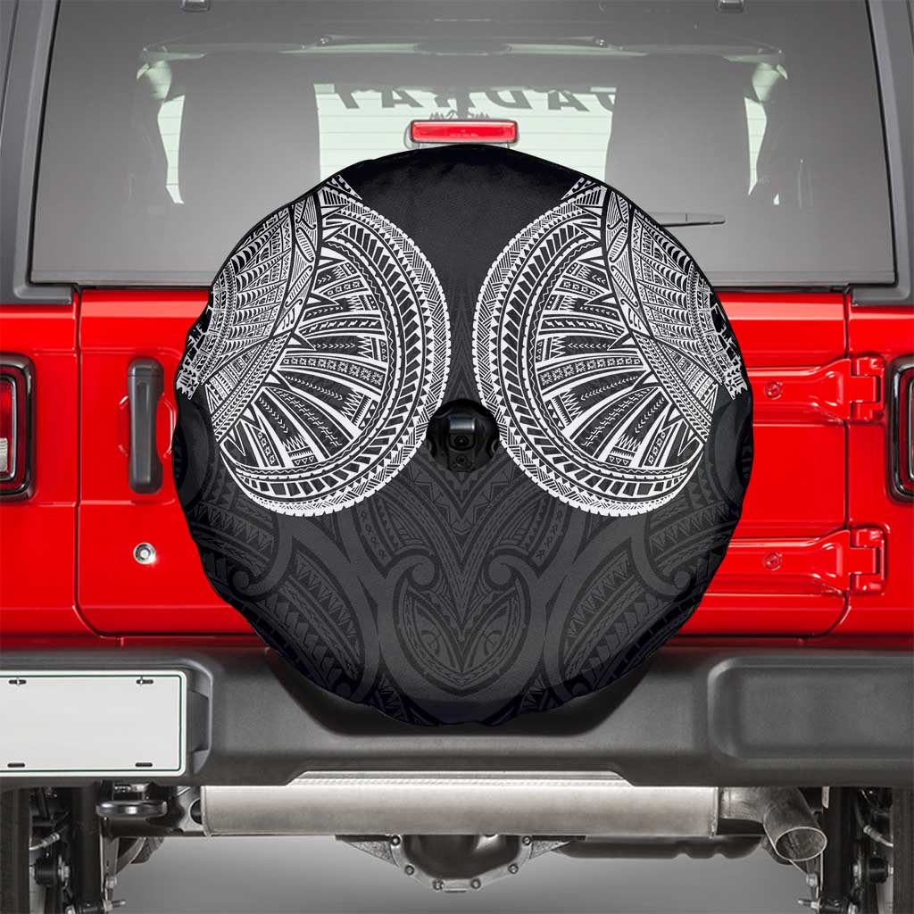 Samoan Traditional Art Tattoos Spare Tire Cover Tatau Roman Reigns Black Color - Polynesian Pride