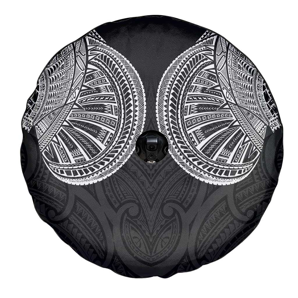 Samoan Traditional Art Tattoos Spare Tire Cover Tatau Roman Reigns Black Color - Polynesian Pride