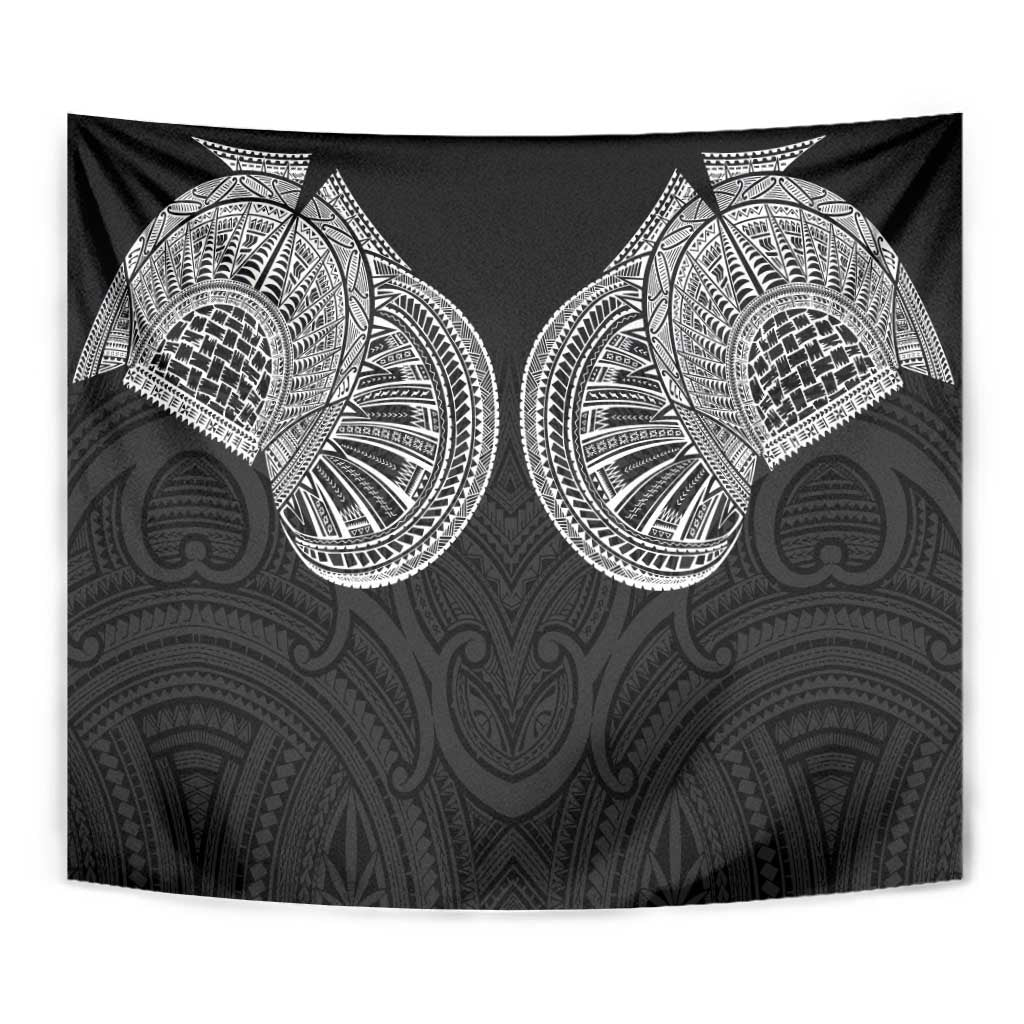 Samoan Traditional Art Tattoos Tapestry Tatau Roman Reigns Black Color - Polynesian Pride