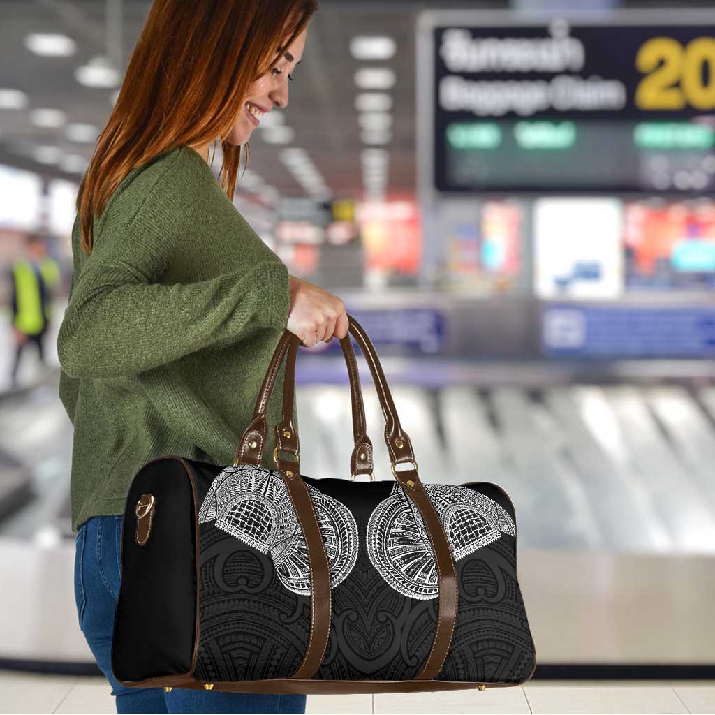Samoan Traditional Art Tattoos Travel Bag Tatau Roman Reigns Black Color - Polynesian Pride