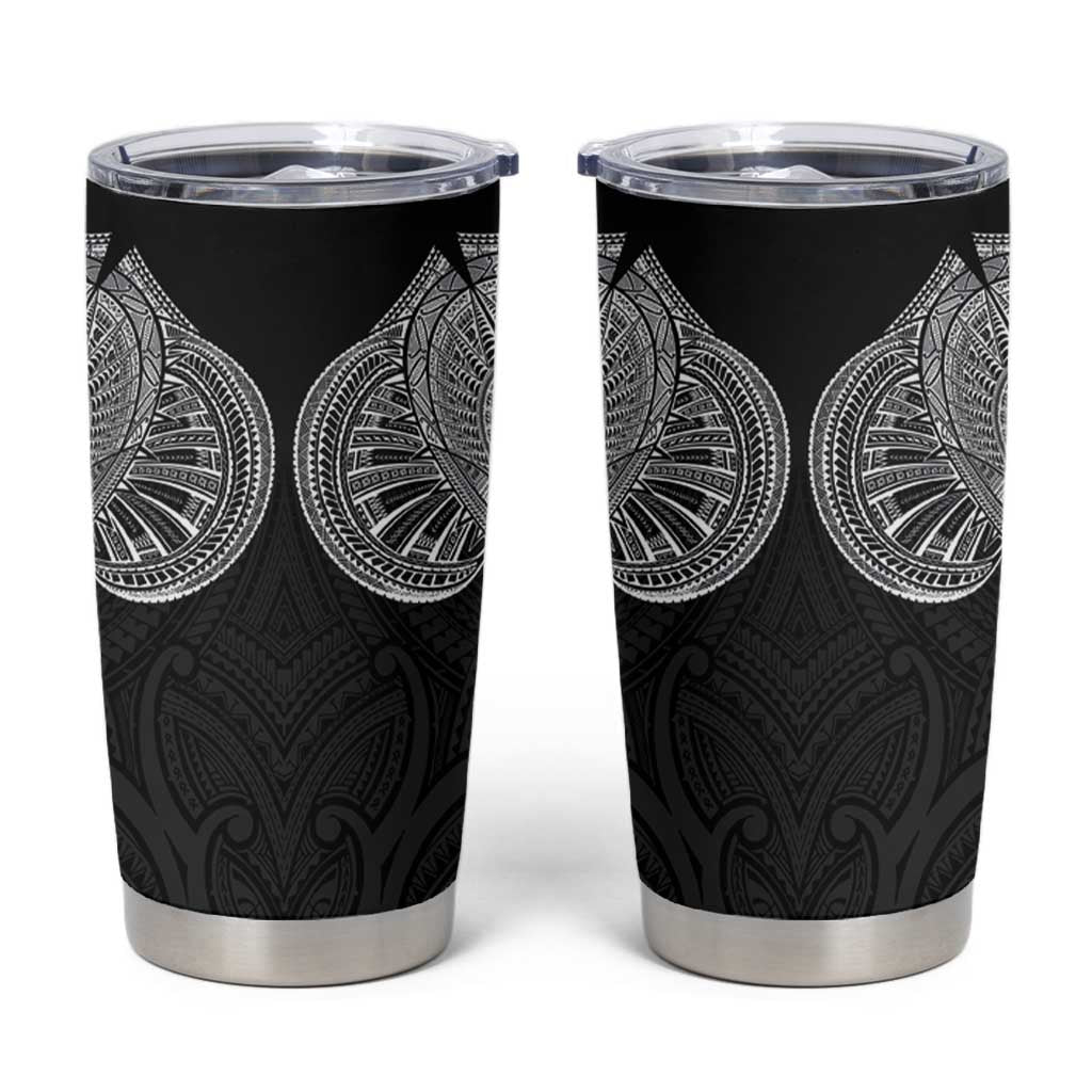 Samoan Traditional Art Tattoos Tumbler Cup Tatau Roman Reigns Black Color - Polynesian Pride