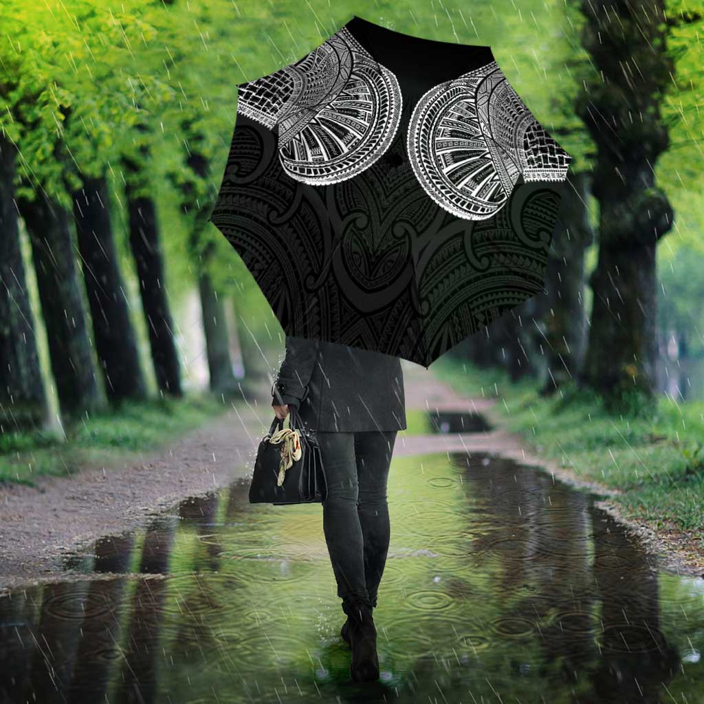 Samoan Traditional Art Tattoos Umbrella Tatau Roman Reigns Black Color - Polynesian Pride