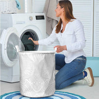 Samoan Traditional Art Tattoos Laundry Basket Tatau Roman Reigns White Color - Polynesian Pride