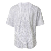 Samoan Traditional Art Tattoos Baseball Jersey Tatau Roman Reigns White Color - Polynesian Pride